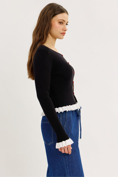 Rosie Ruffle Cardigan