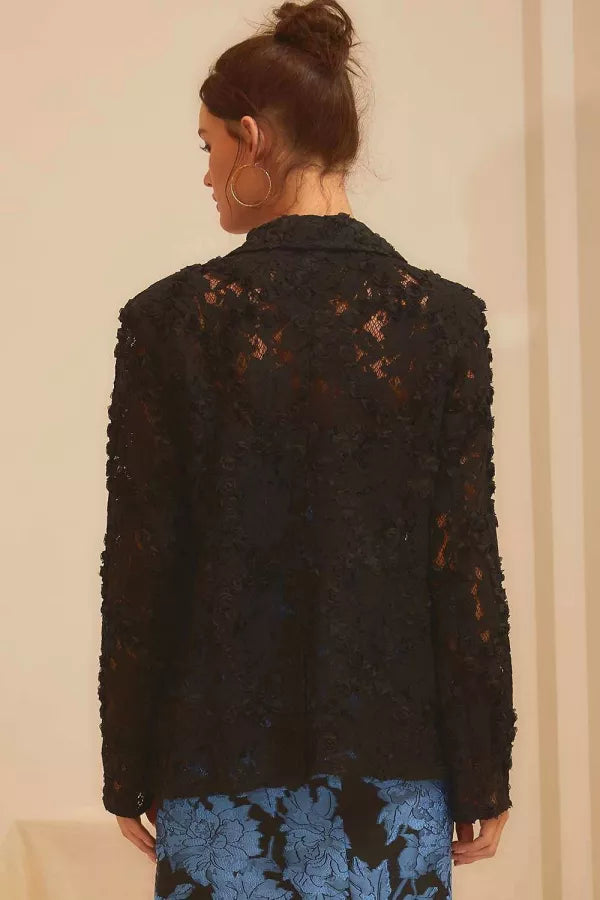 Black Lace Blazer