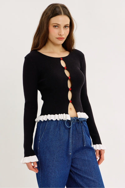 Rosie Ruffle Cardigan