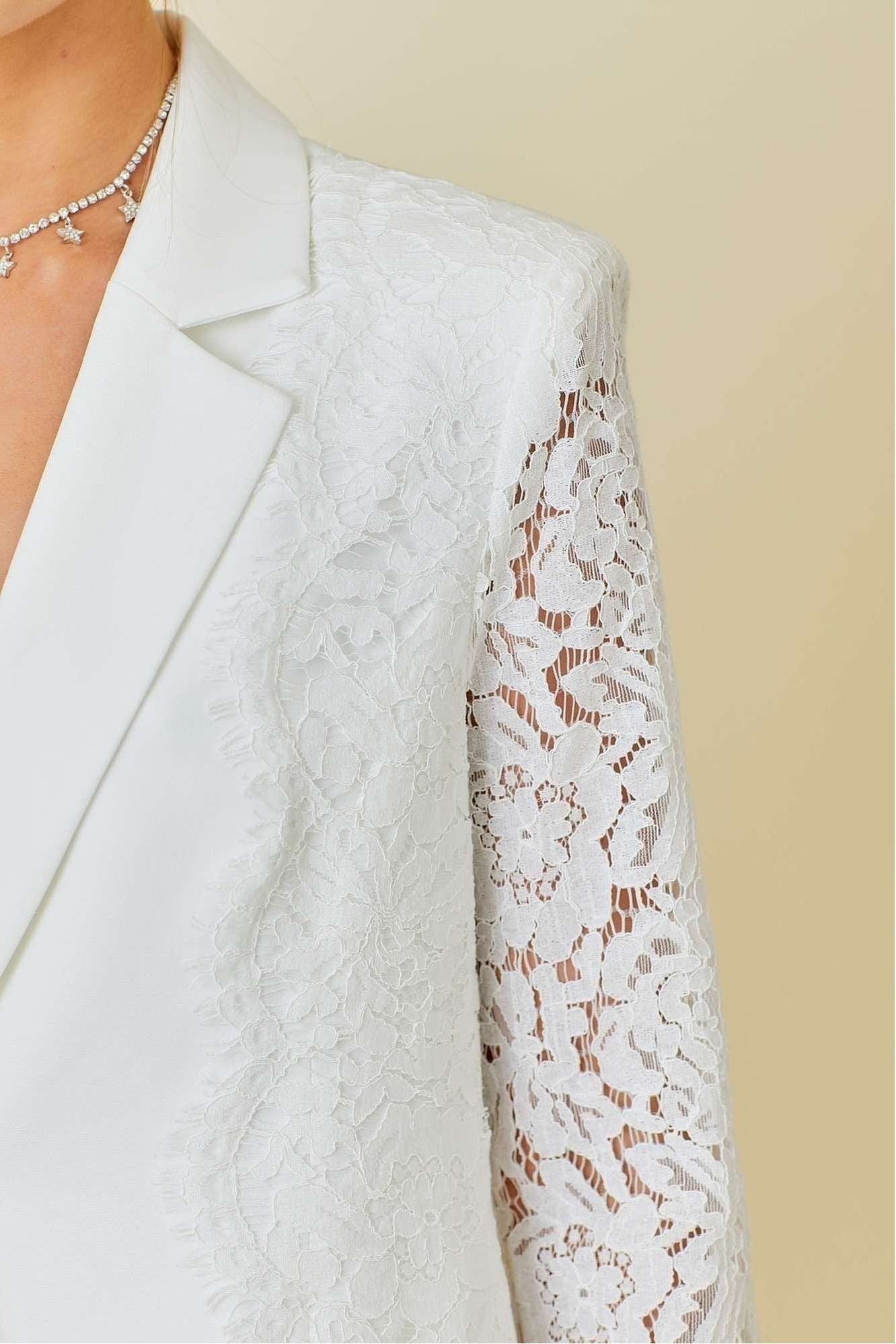 Moonlight Lace Blazer