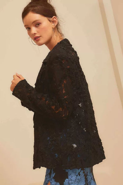 Black Lace Blazer